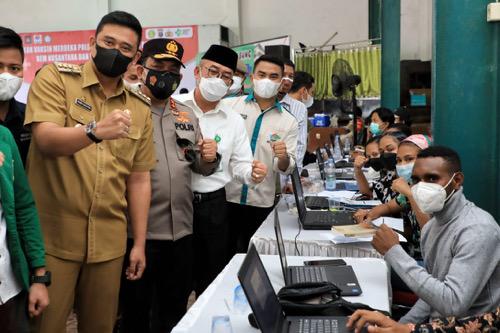 Bobby Nasution : Capaian Target Vaksinasi di Medan sudah diatas 35 Persen