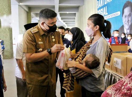 Berikan Bantuan Makanan Tambahan Bagi Anak, Wali Kota Medan Apresiasi Kepedulian Yayasan BUMN