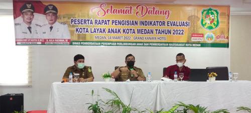 Gelar Pertemuan Evaluasi Kota Layak Anak (KLA), Ditargetkan Kota Medan Raih Predikat Tertinggi KLA 2022