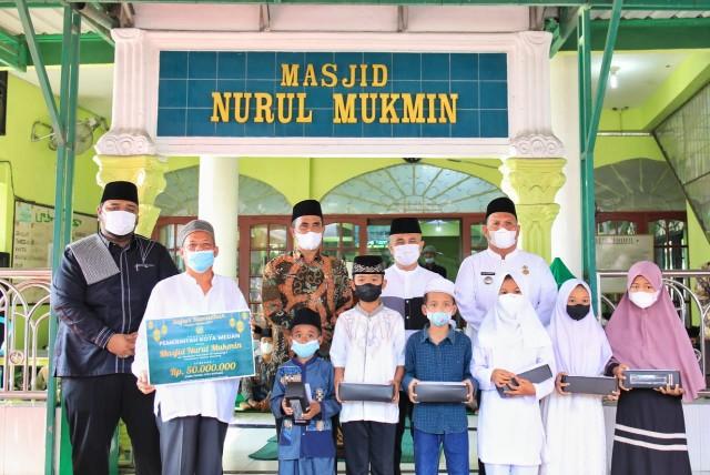 Safari Ramadhan Berlanjut, Pemko Medan Beri Bantuan Untuk masjid Nurul Mukmin Medan Selayang