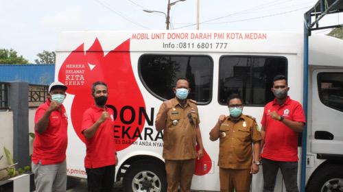 Kecamatan Medan Labuhan Kolaborasi dengan PMI Gelar Donor Darah