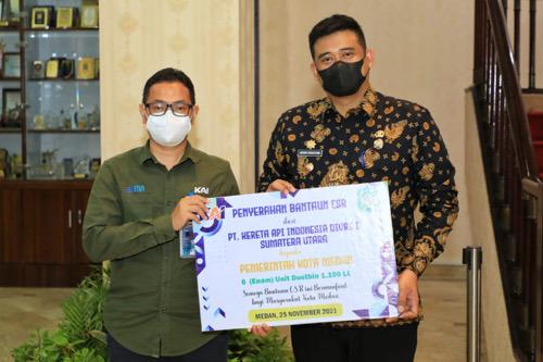 Pemko Medan Terima Bantuan Corporate Social Responsibility (CSR)