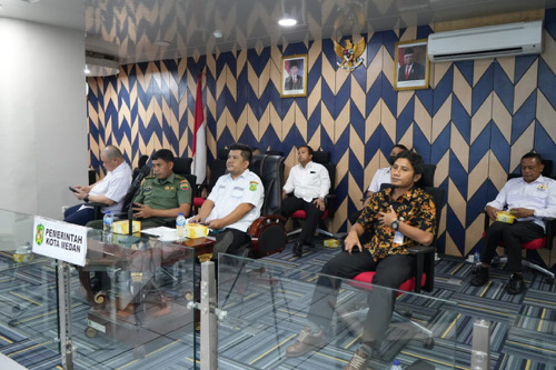 Pemko Medan Mengikuti Rakor Pembahasan Langkah Konkret Pengendalian Inflasi Daerah Tahun 2023