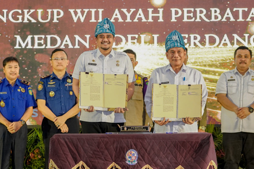 Pemko Medan & Pemkab Deliserdang Lakukan Penguatan Kerjasama, Bobby Nasution : Dukung Percepatan Pembangunan