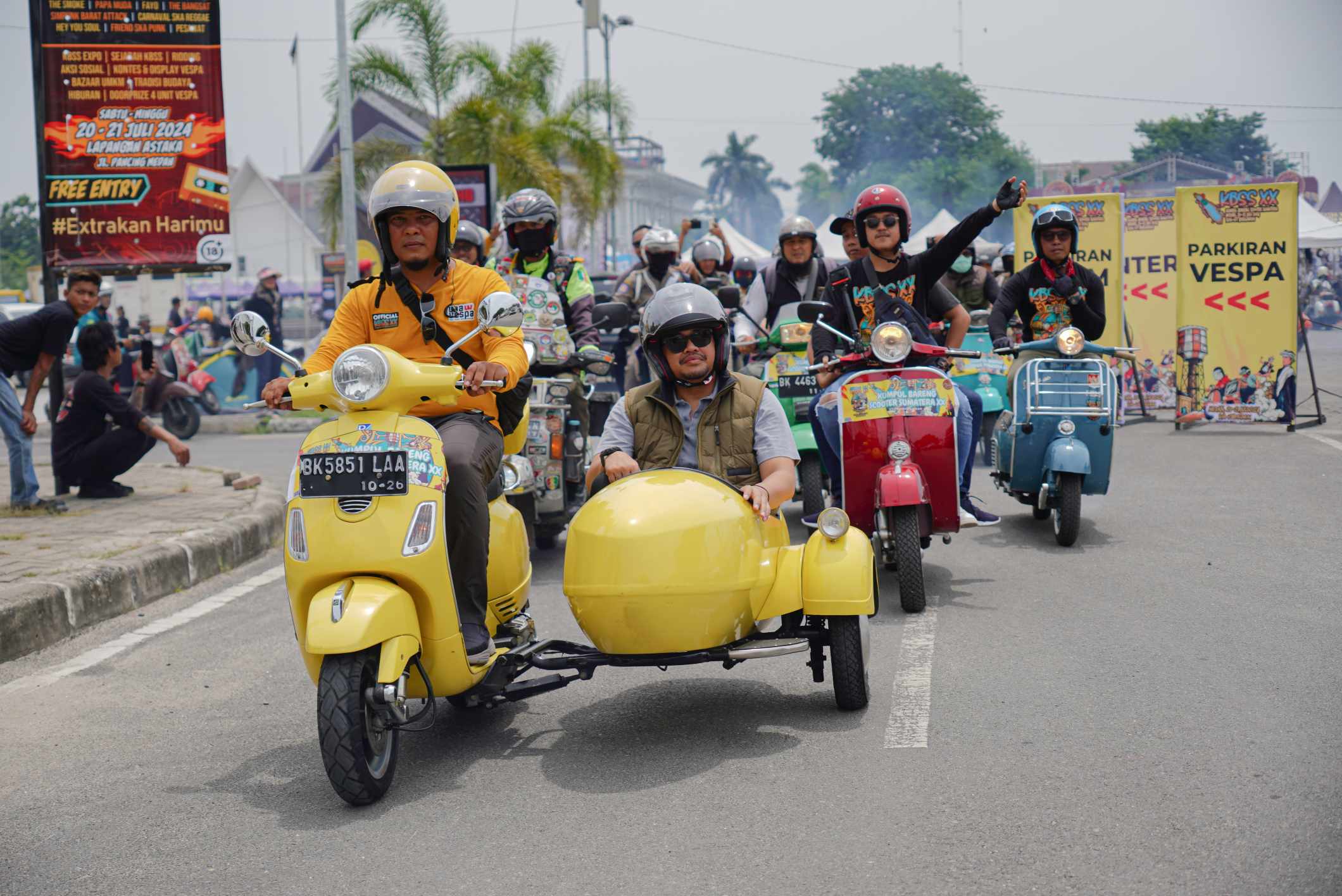 Bobby Nasution Ingin Rasa Solidaritas dan Kekeluargaan Anak-Anak Vespa Tertanam di Masyarakat