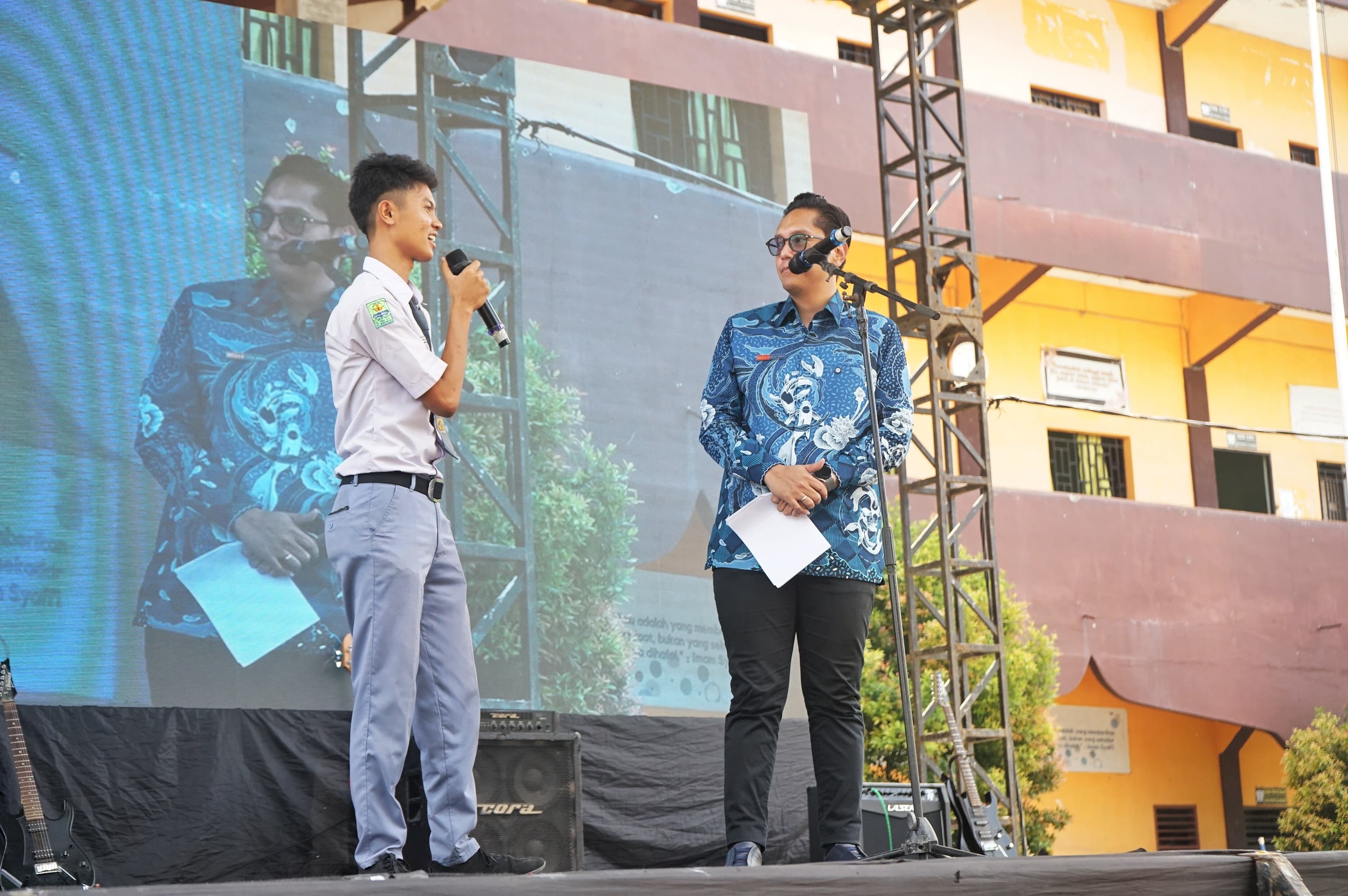 Siswa Perguruan Al-Hikmah Marelan Unjuk Kreativitas di Pentas Ekspresi, Wali Kota Medan Tertarik Buatkan Video Klip