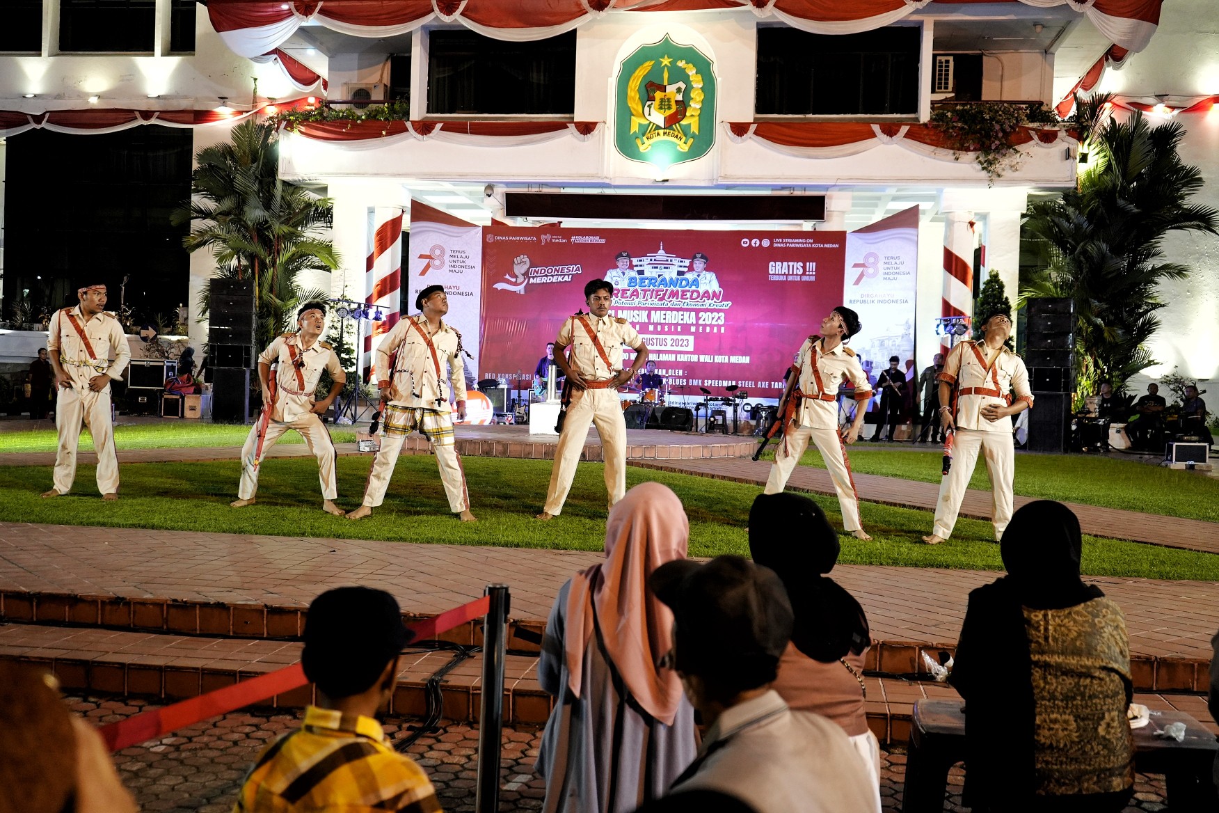 Nuansa Hari Kemerdekaan Hiasi Beranda Kreatif Kota Medan Medan