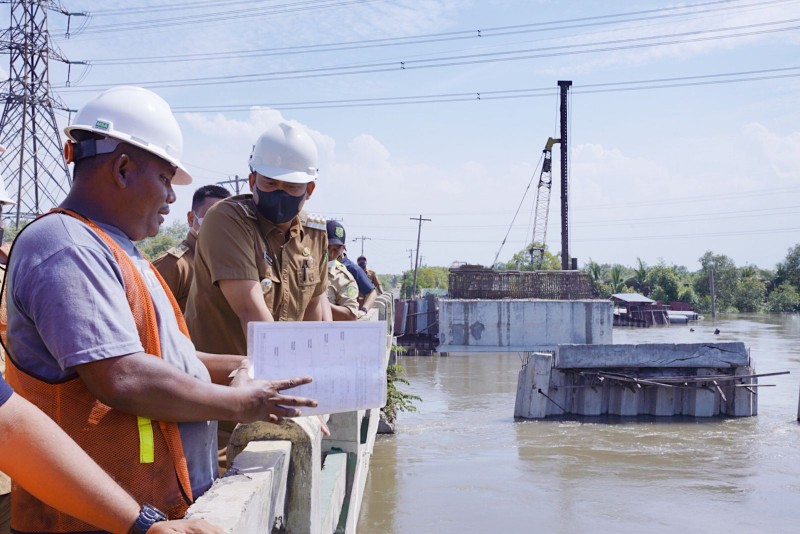 Progres Pembangunan Jembatan Sicanang 30 Persen, Bobby Nasution Targetkan akan Selesai Akhir Tahun 2022