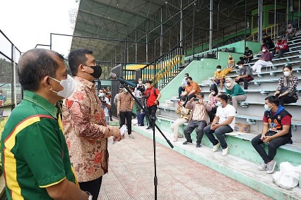 Jadi Stadion Tertutup & Bertaraf Asia,  Renovasi Stadion Teladan Selesai 2024, Bangunan Menara Tetap Dipertahankan