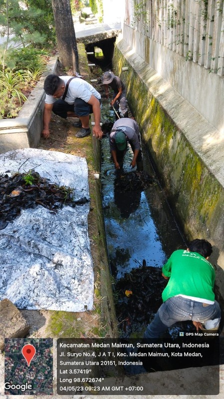 Nunggu Normalisasi Sungai Deli, Kecamatan Medan Maimun Lakukan Upaya Atasi Banjir