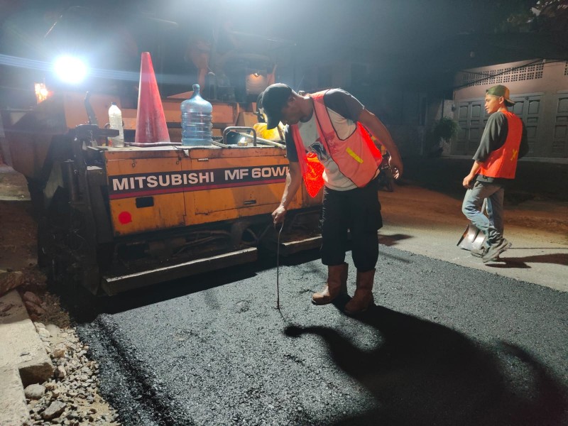 Jalan Tuba II Medan Denai Diaspal dan Diperlebar