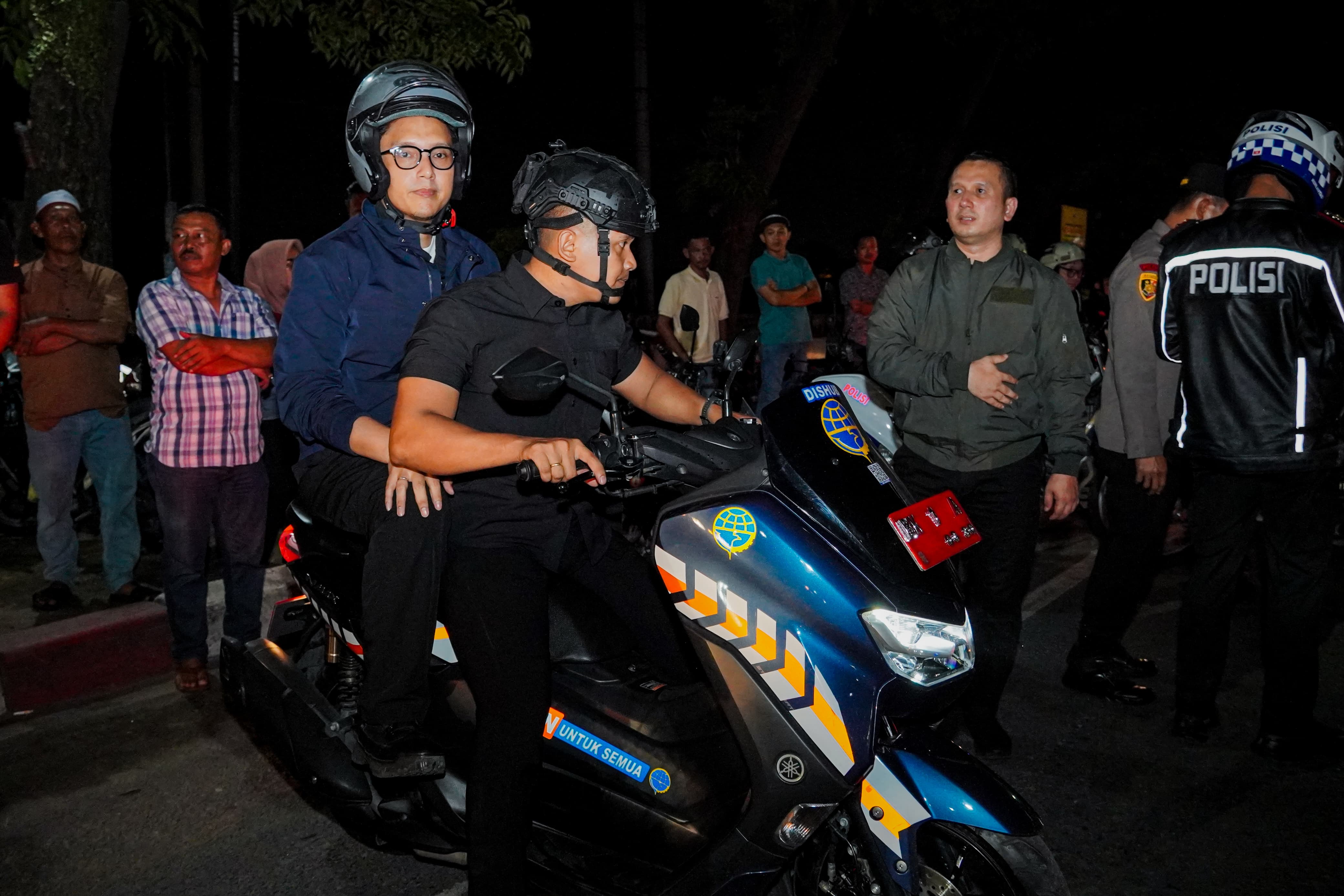 Rico Waas Patroli Malam Bersama Polrestabes Medan, Pastikan Kondisi Keamanan Kota Medan Tetap Kondusif