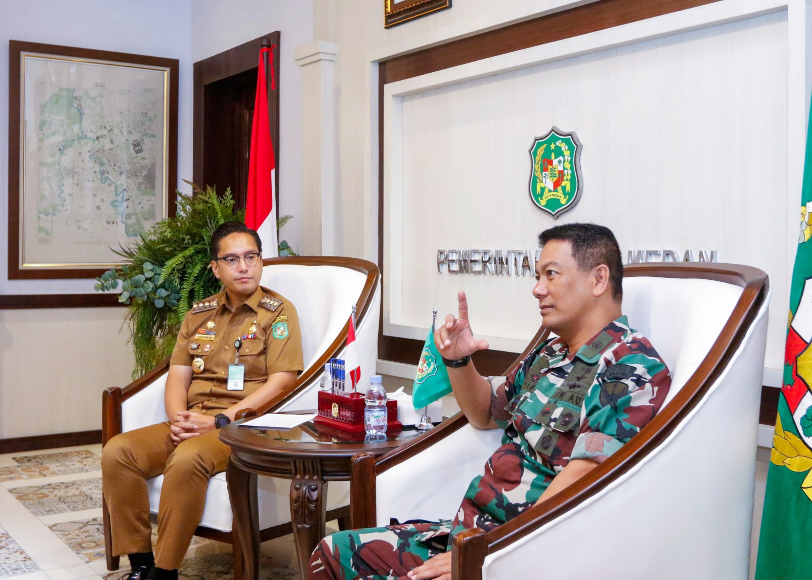 Terima Kunjungan Danlanud Soewondo Medan, Rico Waas Dukung Pertahanan Udara Diperkuat Sesuai Arahan Presiden RI