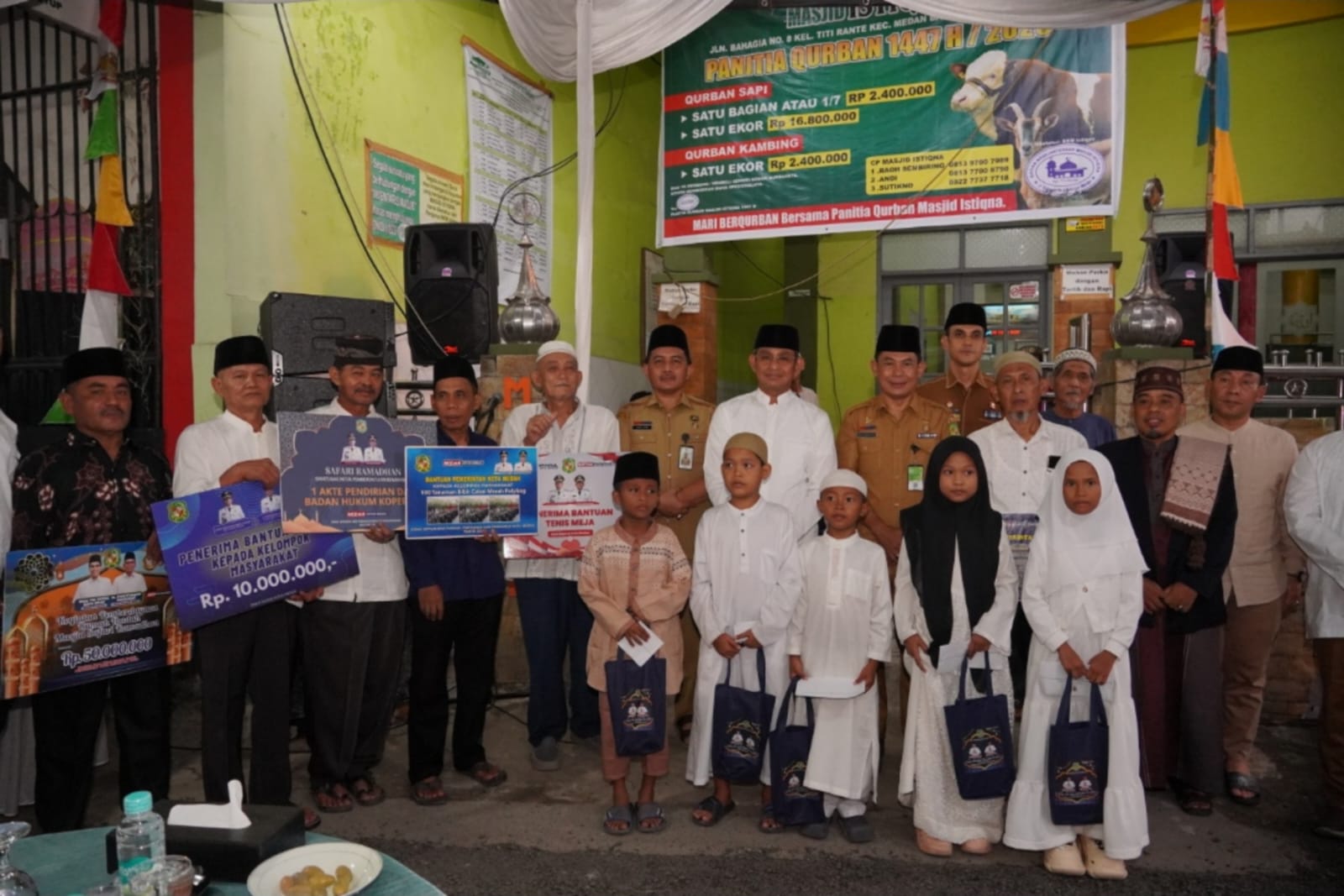 Safari Ramadan di Masjid Istiqna, Sekda Kota Medan Titip Pesan Pembangunan