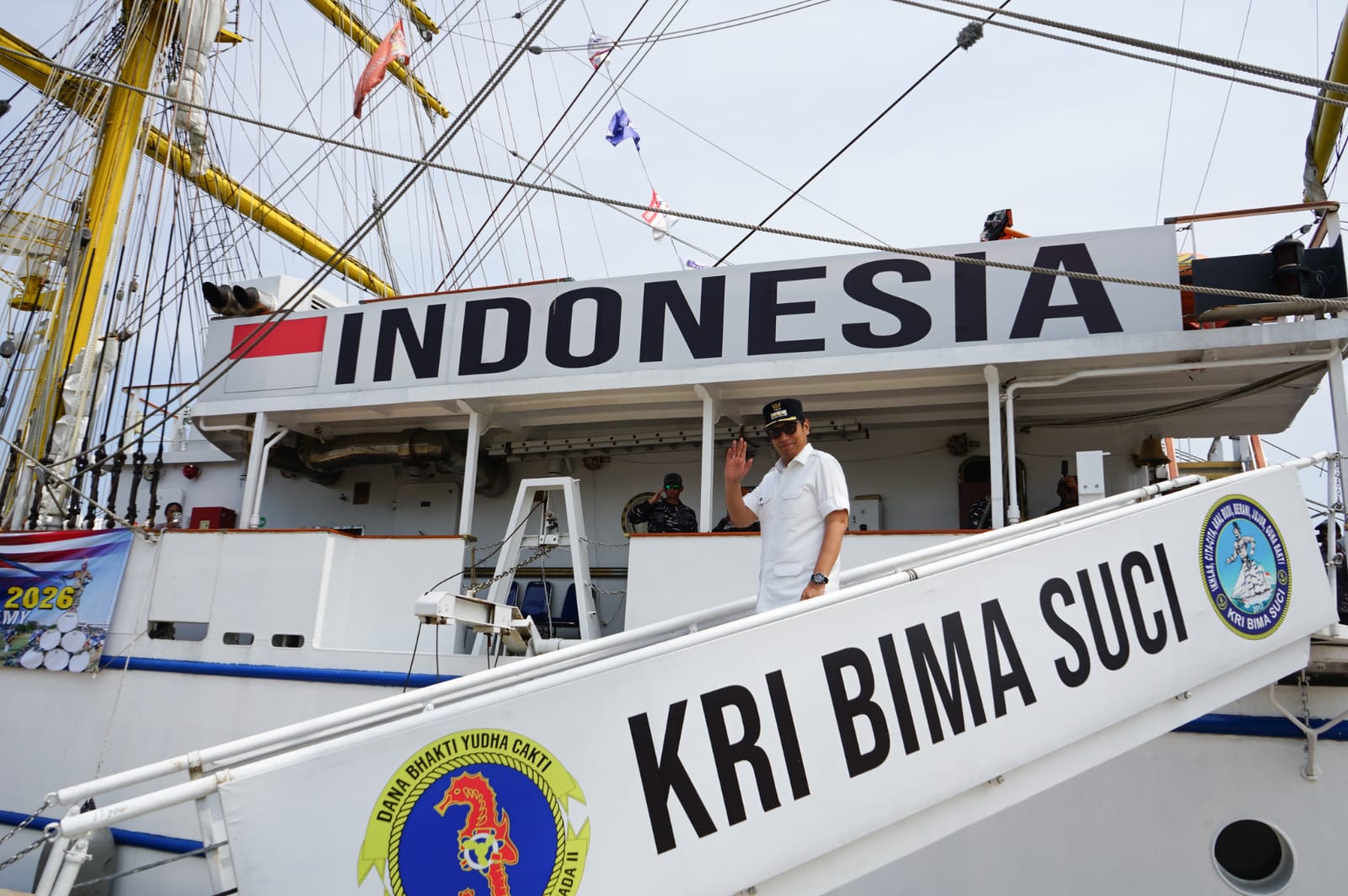 KRI Bima Suci Tiba di Belawan, Rico Waas Siap Kenalkan Potensi Medan ke Mata Dunia