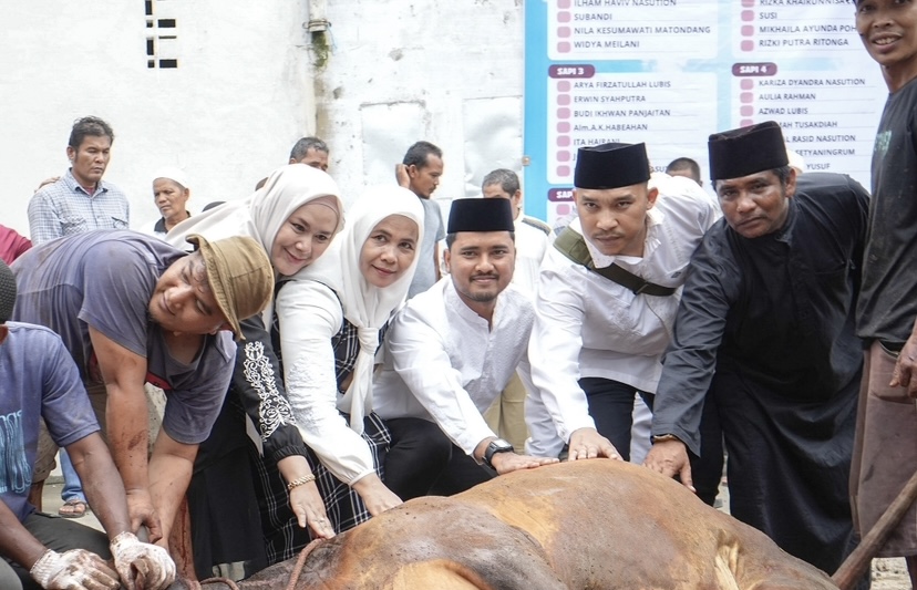 Semangat Kebersamaan Warnai Penyembelihan 20 Hewan Kurban Kecamatan Medan Petisah