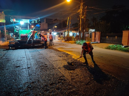 Dinas SDABMBK Kota Medan Perbaiki Jalan STM Ujung