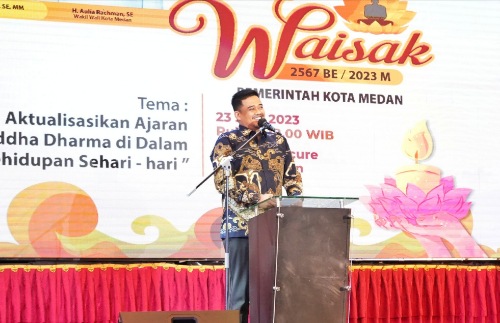 Peringatan Hari Raya Waisak Di Kota Medan Berlangsung Meriah, Wali Kota Medan Dinilai Sebagai Bapak Toleransi