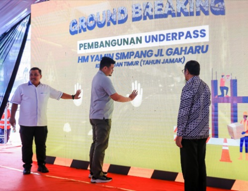 Bobby Nasution Groundbreaking Under Pass Pertama di Medan yang di Bangun Pakai APBD