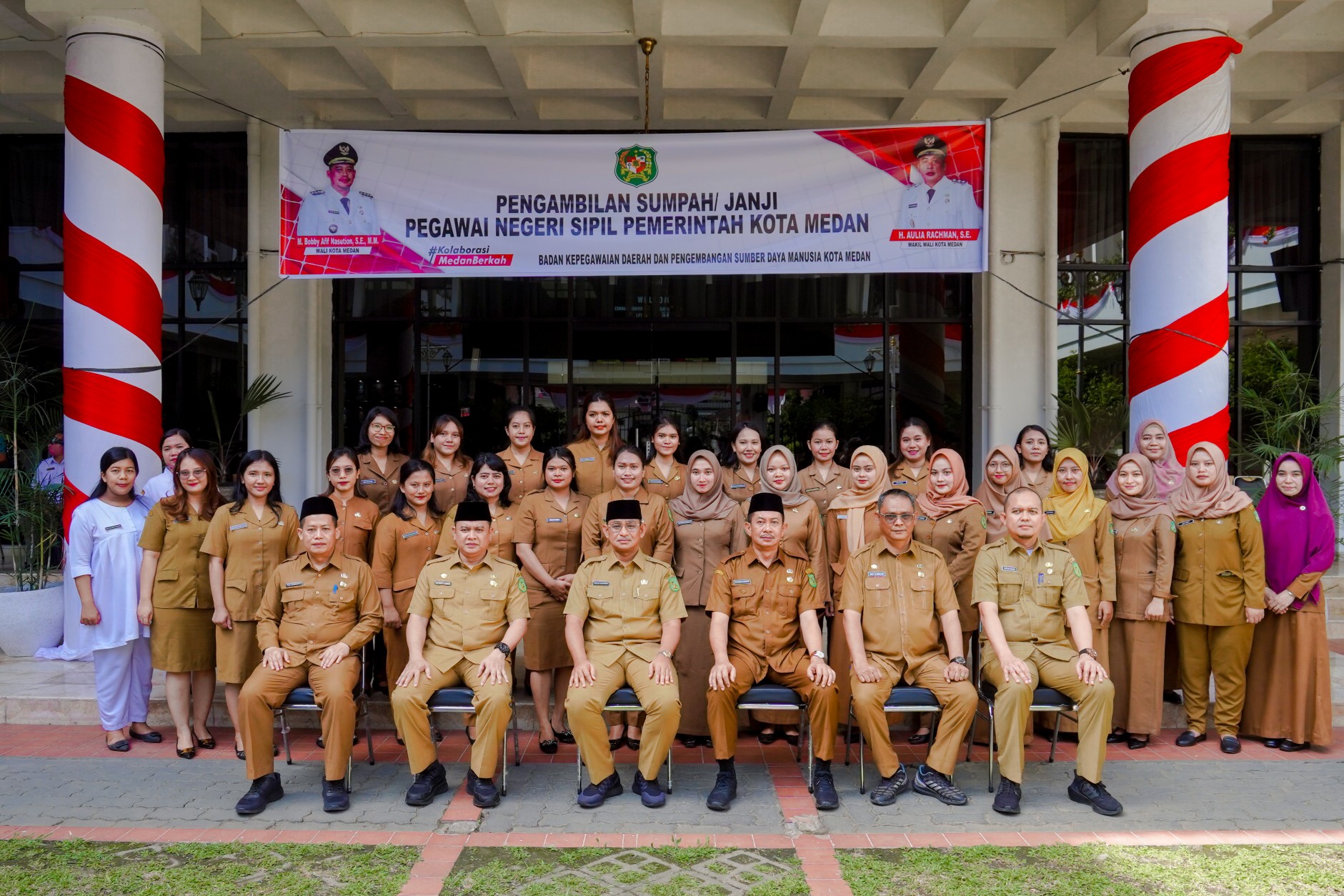 Tingkatkan Kualitas SDM Berintegritas,
191 PNS Pemko Medan Diambil Sumpah & Janji