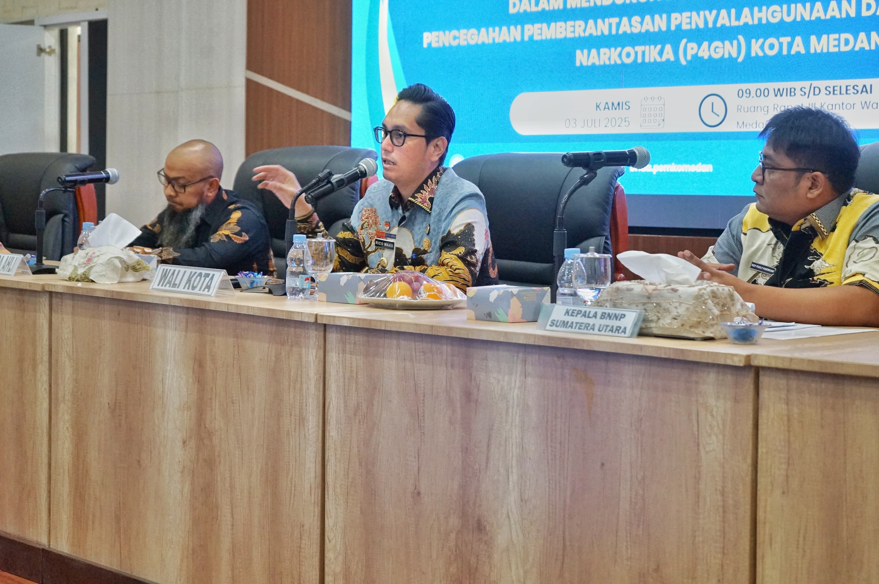 Peduli Terhadap Masa Depan Generasi Muda, Rico Waas Dukung Pembentukan BNN Kota Medan