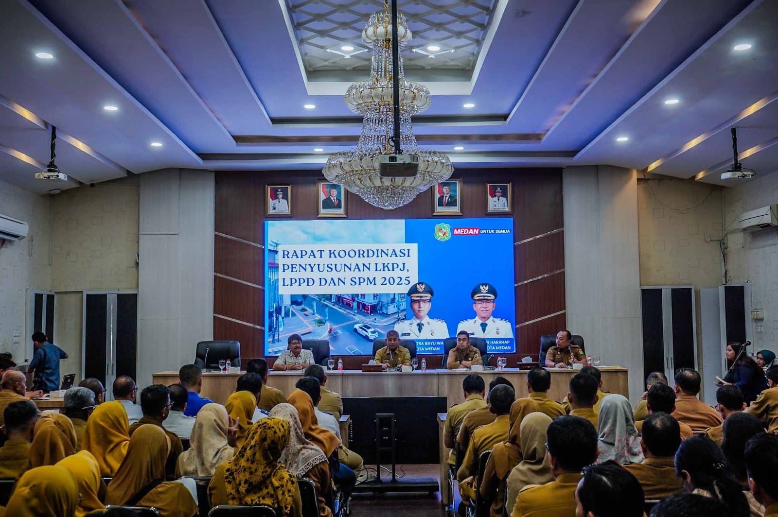 Pemko Medan Rakor LKPJ, LPPD, dan SPM, Perangkat Daerah Diminta Tindak Lanjuti Rekomendasi BPK